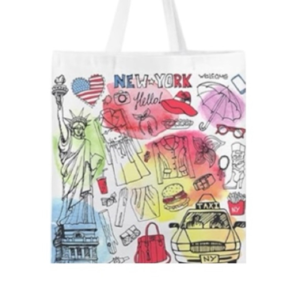 New York Themed Tote Bag - Multicolor (Filled With Souvenirs & More) New